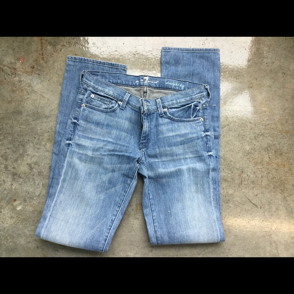 7 For All Mankind Crystal Detailed Jeans Brand New Without Tags